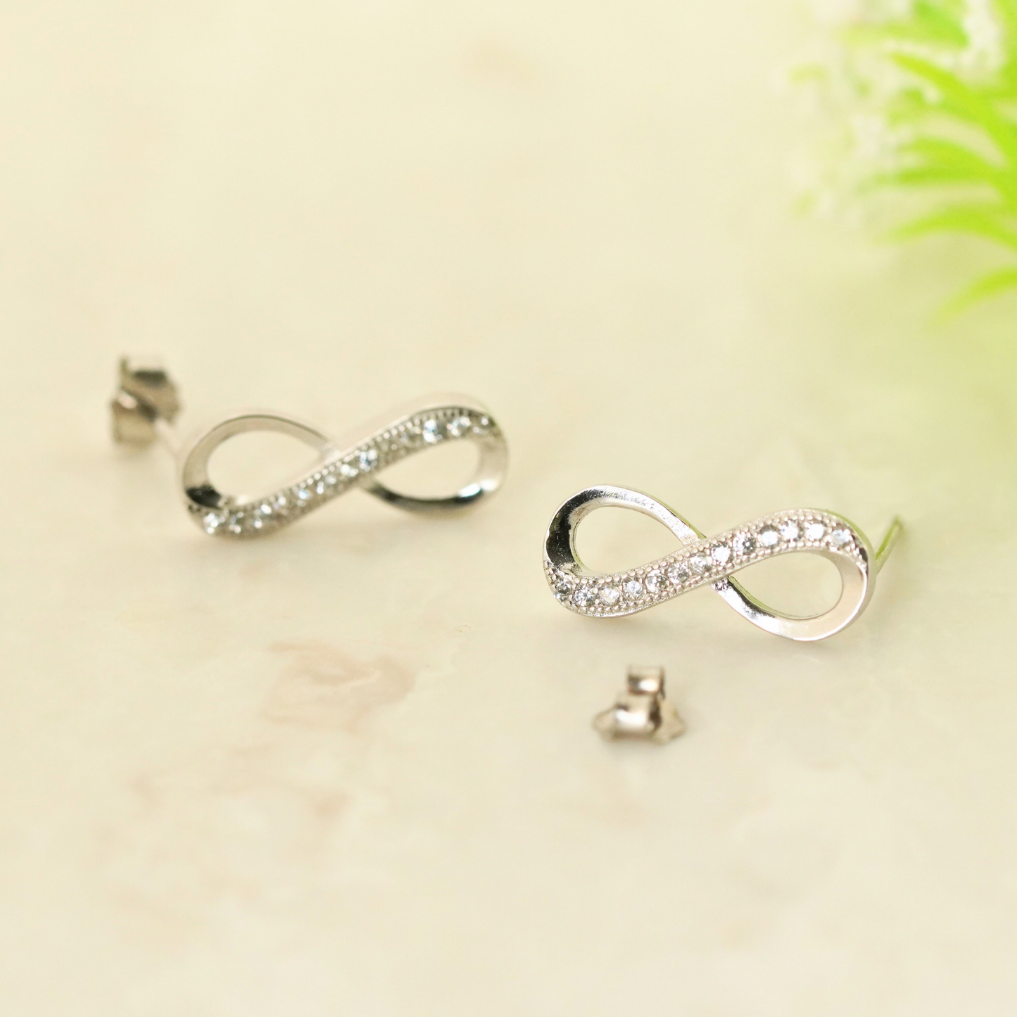 Eternal Rhodium Earrings