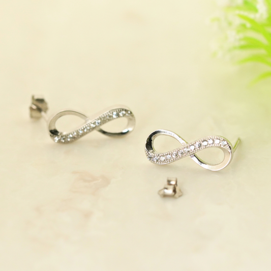 Eternal Rhodium Earrings