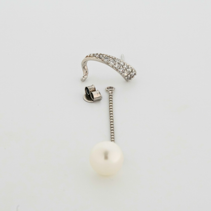 Moondrop Rhodium Earrings