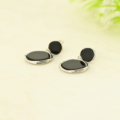 DoubleBlack Rhodium Earrings