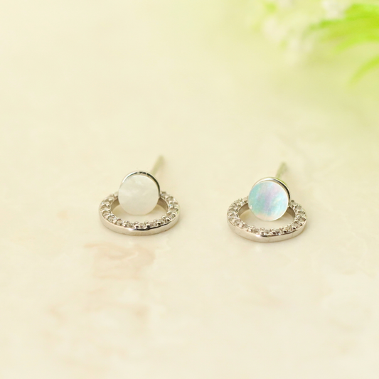Twain Rhodium Earrings