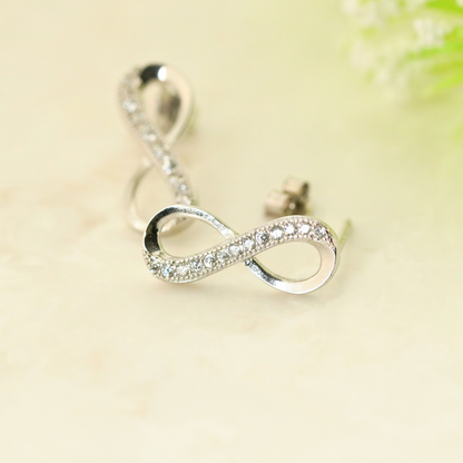 Eternal Rhodium Earrings