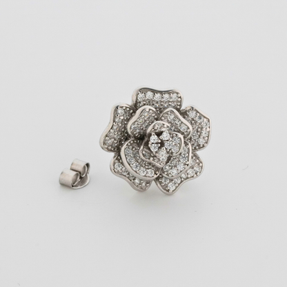 Bloom Rhodium Earrings