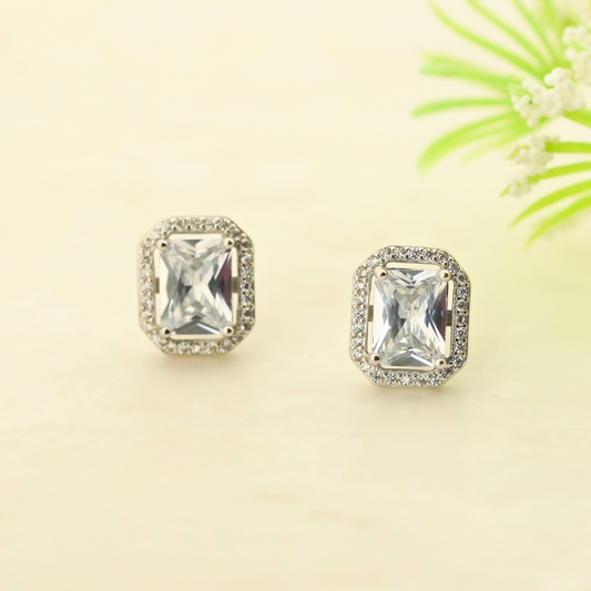 Virelle Rhodium Earrings