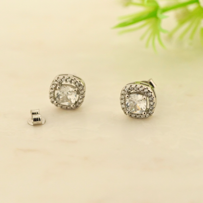 Orbix Rhodium Earrings