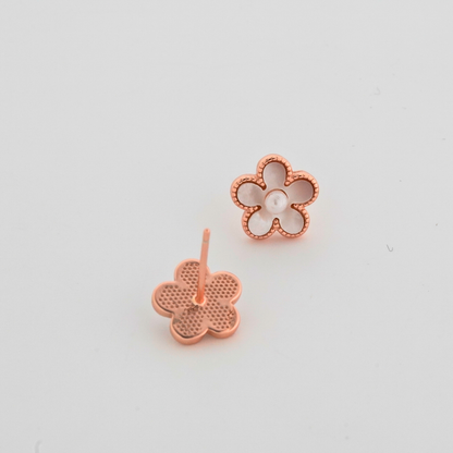 Flora Rose Gold Earrings