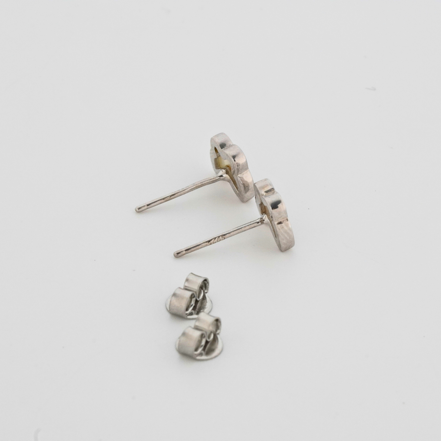 Milkwing Rhodium Earrings