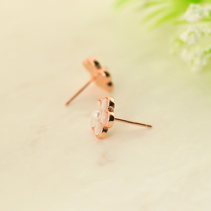 Flora Rose Gold Earrings