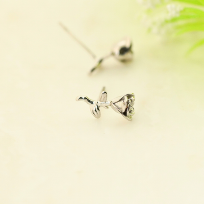 Roseveil Rhodium Earrings