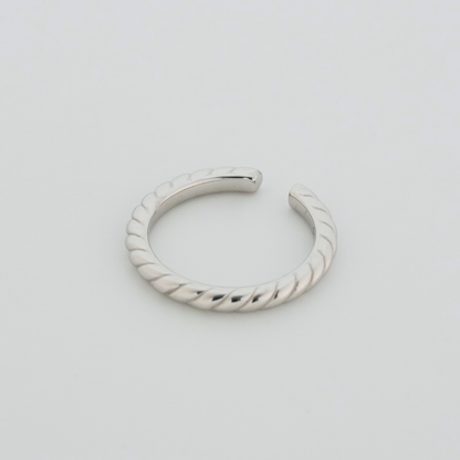Braids Rhodium Toe Rings