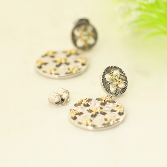 Starborn Rhodium Earrings