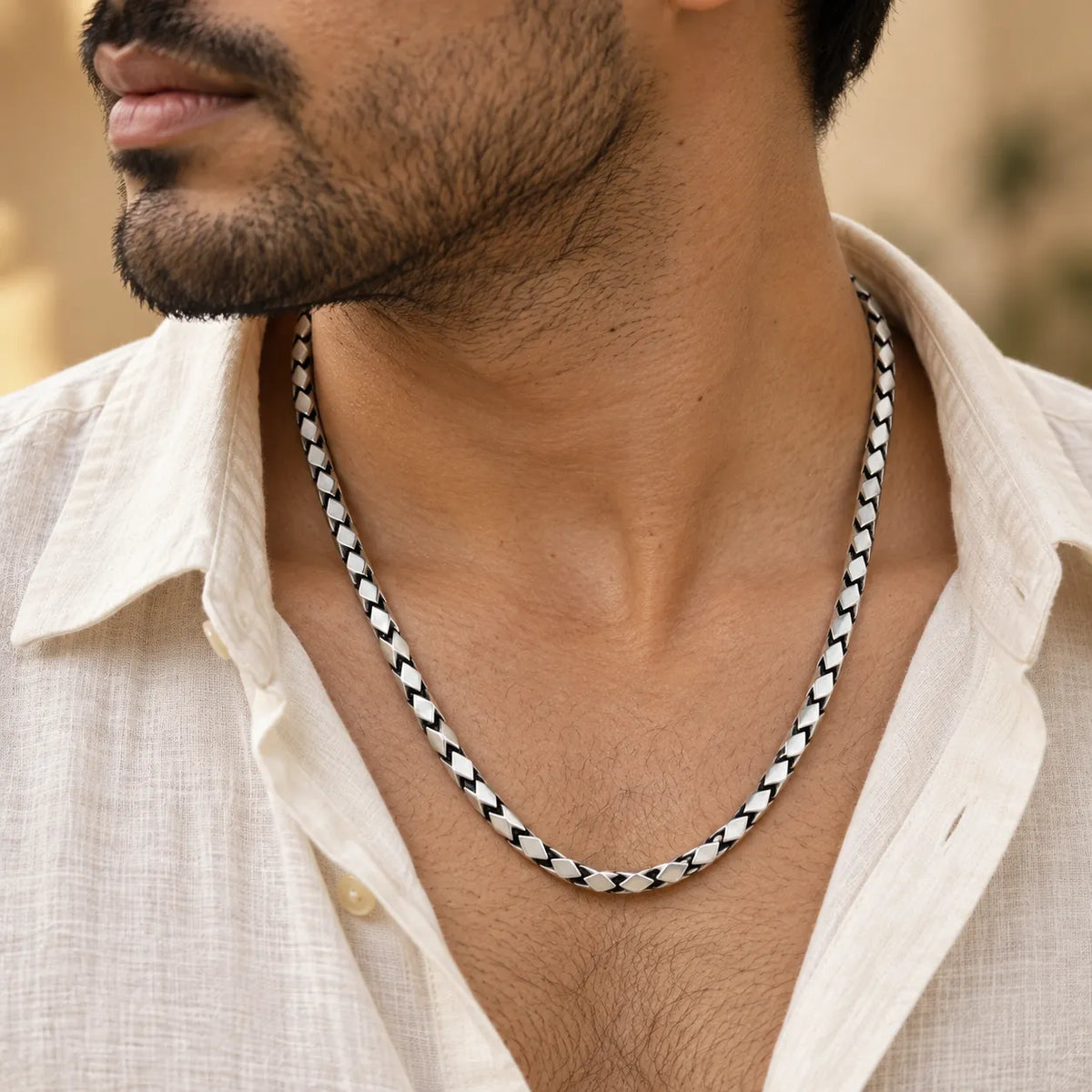 Abstract Matte Chain for Men 2