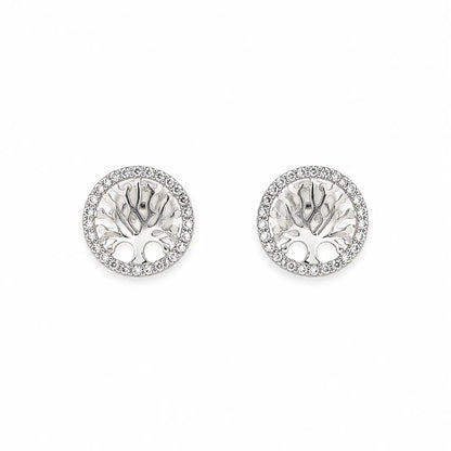 Abundance Studded Rhodium Earrings 4