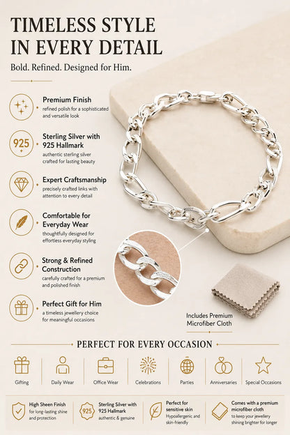 Adonis Hollow Chain Bracelet 3