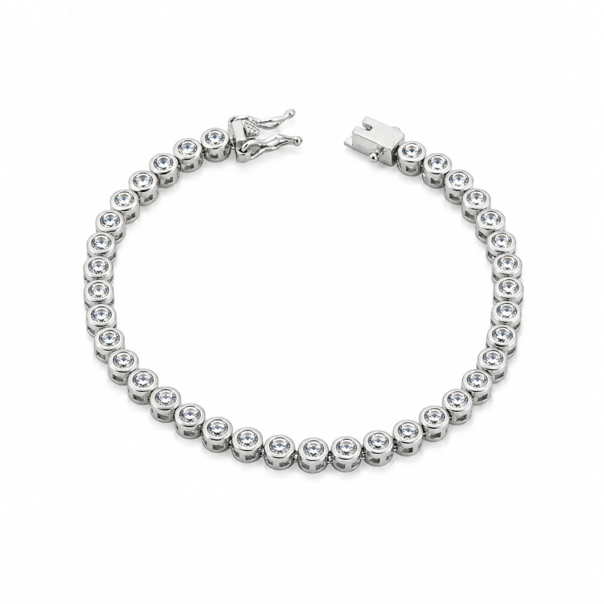 Afterhours Studded Rhodium Bracelet for Women 4