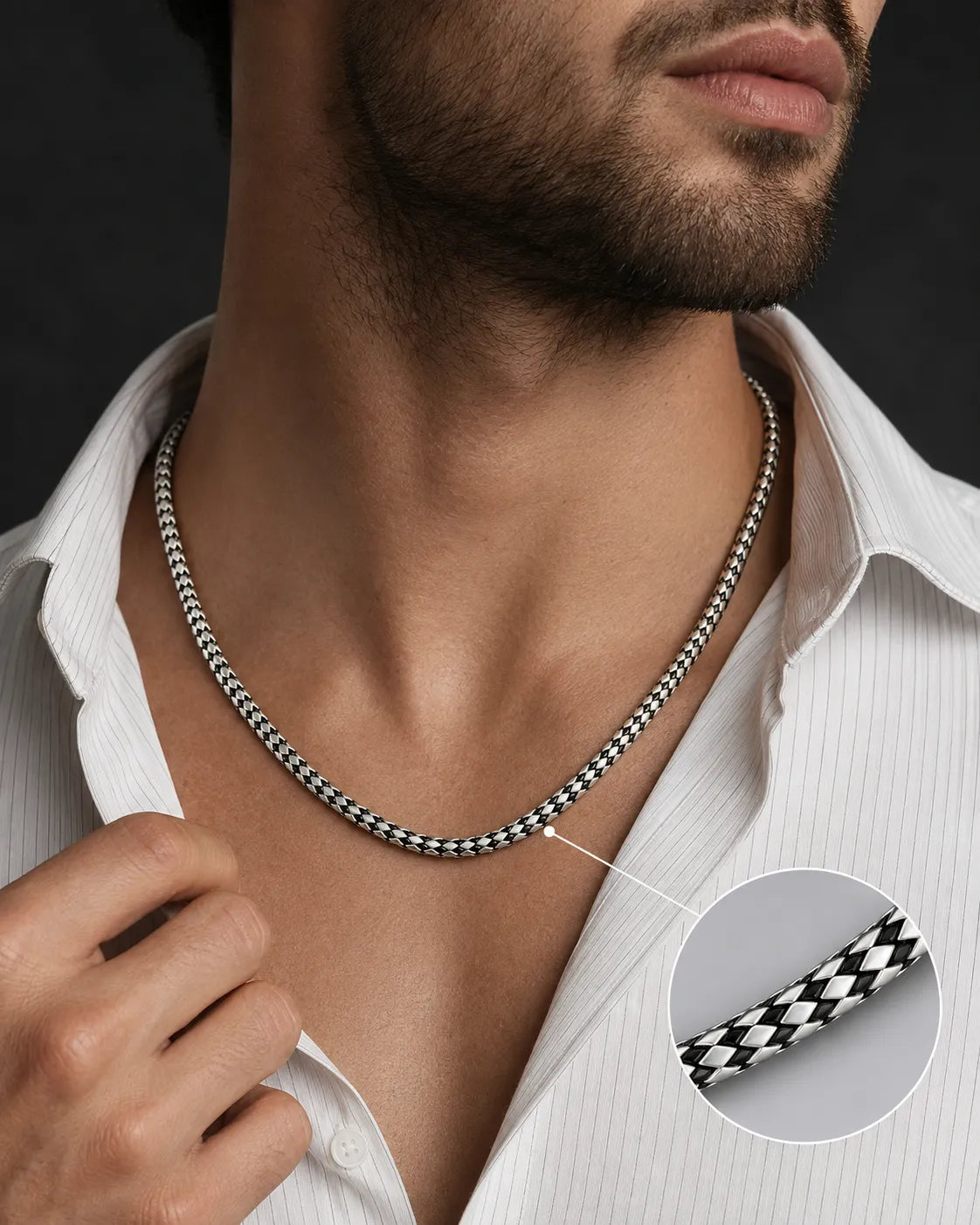 Arctic Dust Signature Matte Chain for Men 2