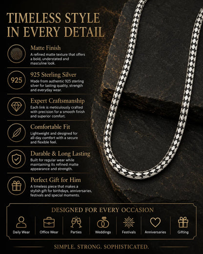 Arctic Dust Signature Matte Chain for Men 3