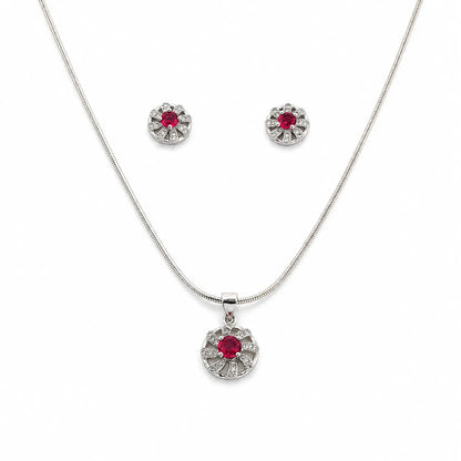 Aurelium Studded Pendant Set with Removable Snake Chain 3