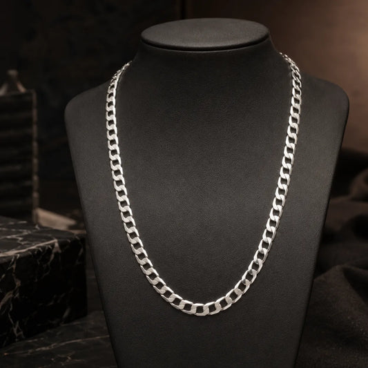Aviator Rhodium Plated Chain for Men 1