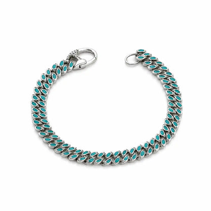 Azurri Studded Rhodium Bracelet for Women 3