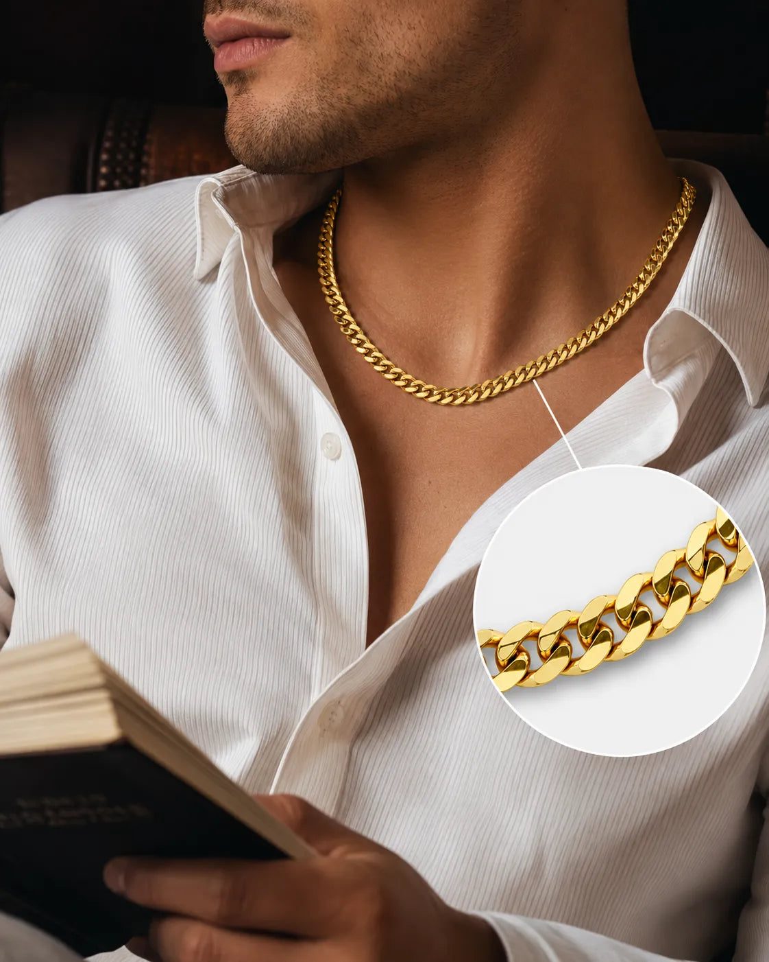 Big Brother Gold Plated Curb Chain for Men 2