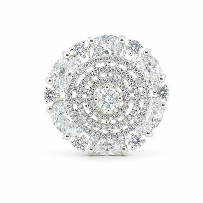 Blanca Adjustable Studded Cocktail Ring for Women 3