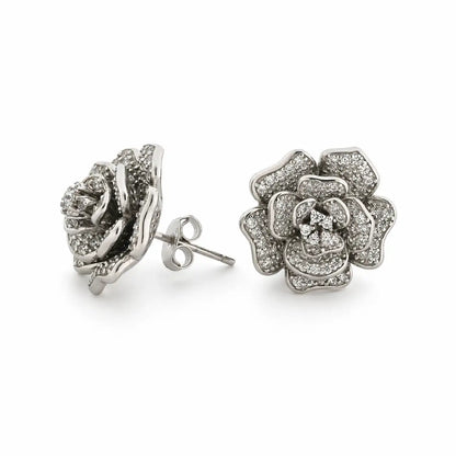 Bloom Rhodium Earrings 11