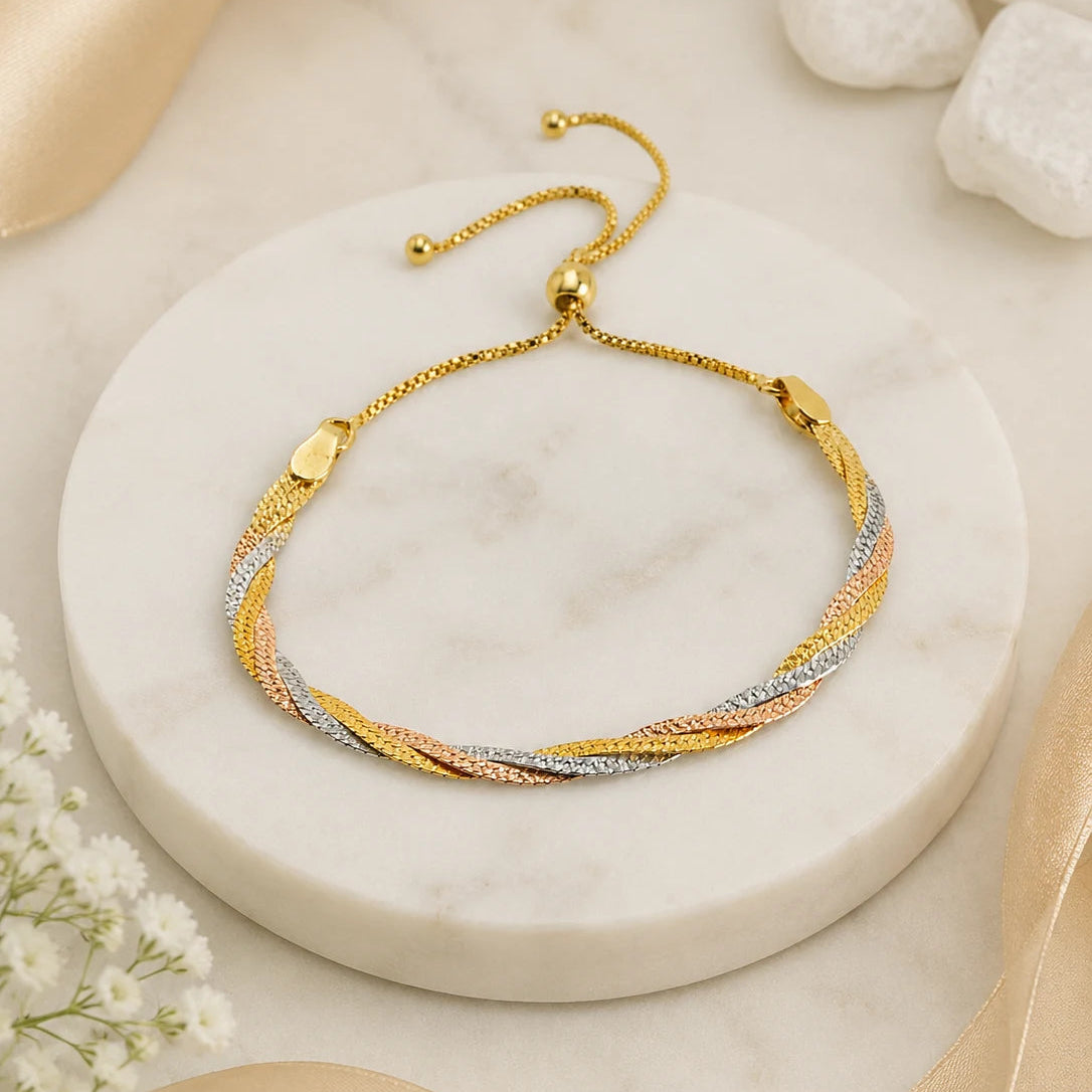 Braided Tricolor Bracelet for Women 1