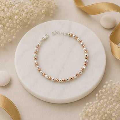Brilliance Rose Gold & Rhodium Bracelet for Women 1
