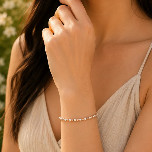 Brilliance Rose Gold & Rhodium Bracelet for Women 2