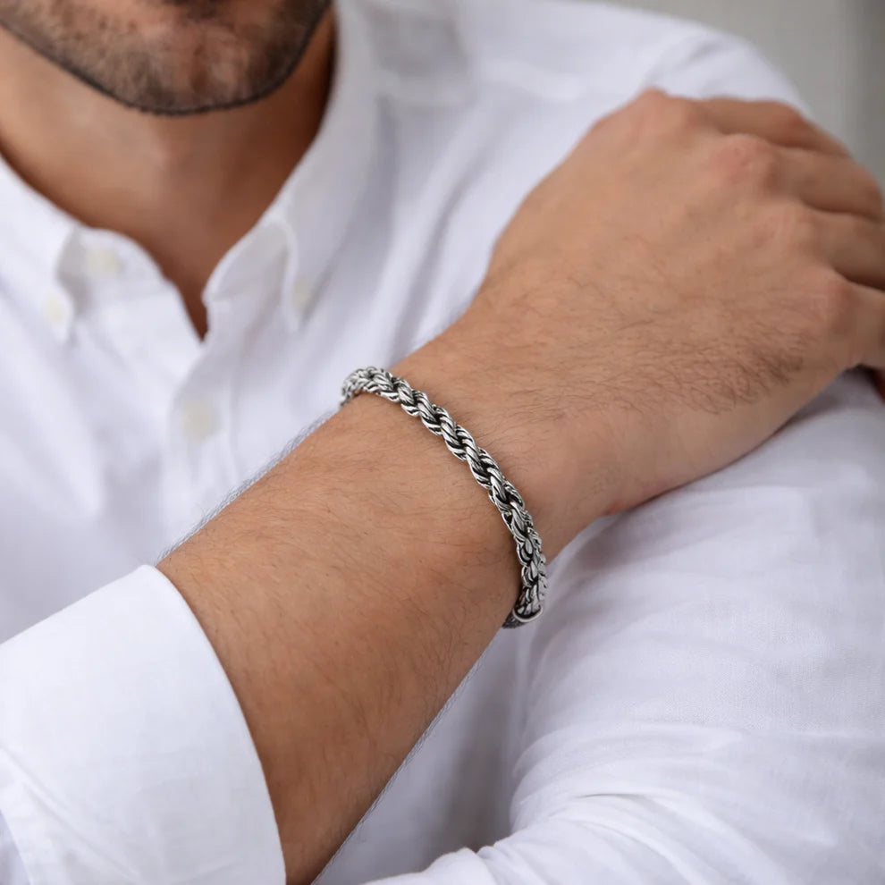 Chunky Rope Darkened Bracelet 7