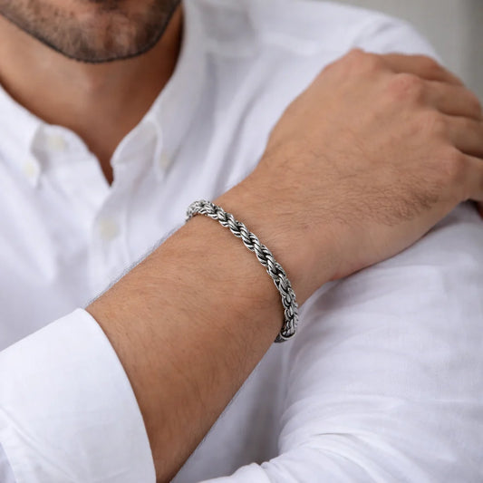 Chunky Rope Darkened Bracelet 7