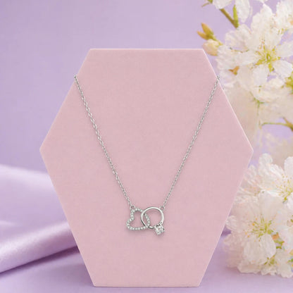 Commitment Rhodium Necklace 1