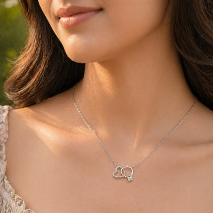 Commitment Rhodium Necklace 2
