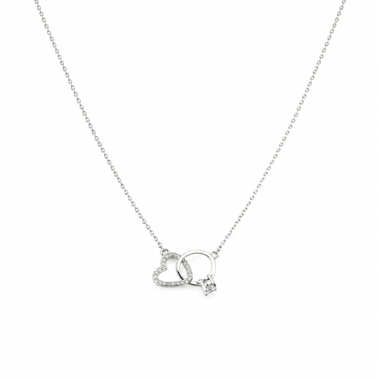 Commitment Rhodium Necklace 3