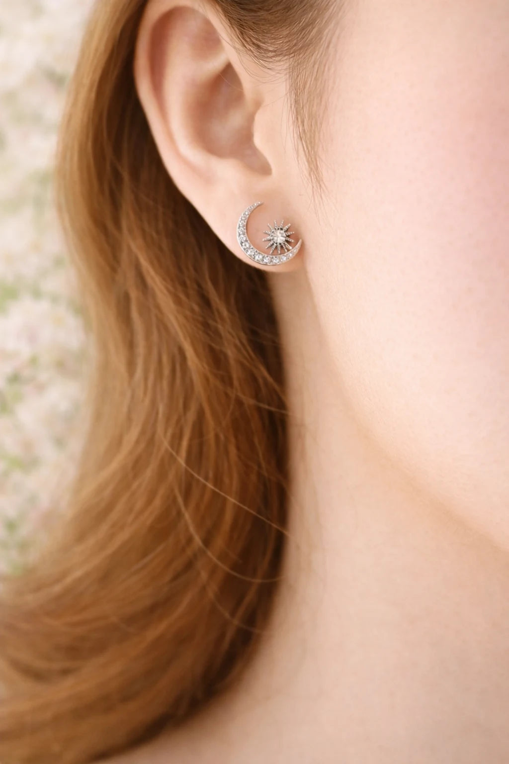 Cosmic Pair Rhodium Earrings 9