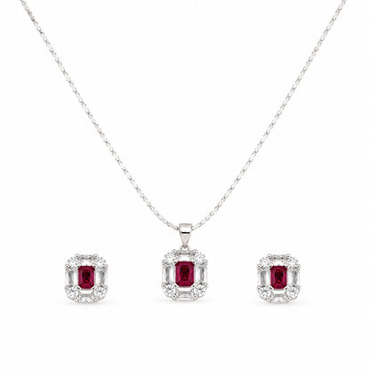 Cubism Studded Pendant Set with Removable Venetian Chain 3