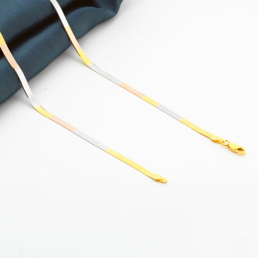 Trinity Minimal Tricolor Anklet