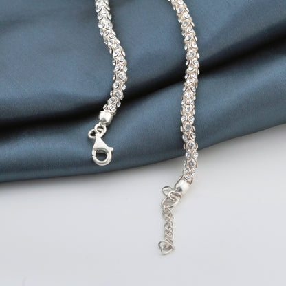 Starlit Zirconia Minimal Anklet