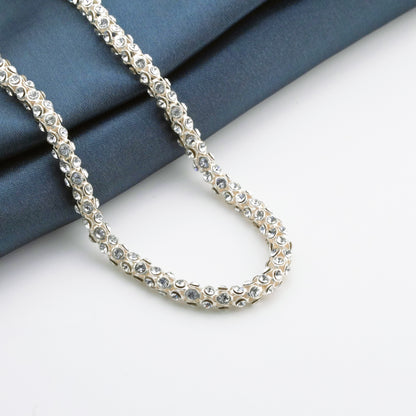 Starlit Zirconia Minimal Anklet