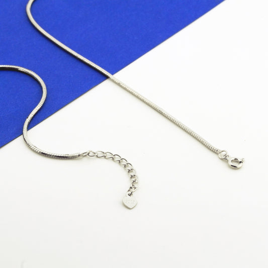 Subtlety Minimal Rhodium Anklet