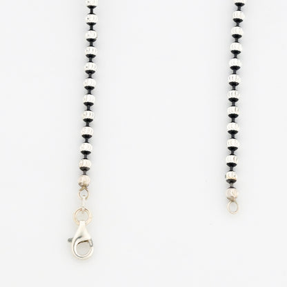 Droplets Minimal Rhodium Anklet