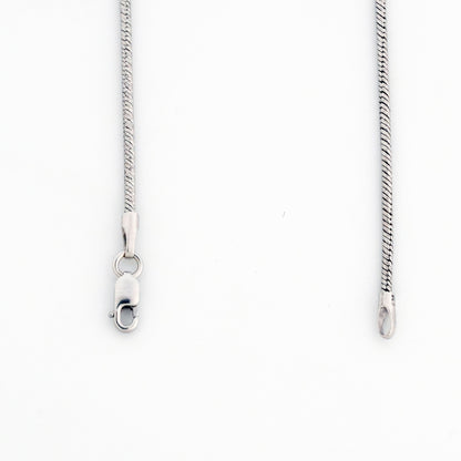 Shimmer Minimal Rhodium Anklet