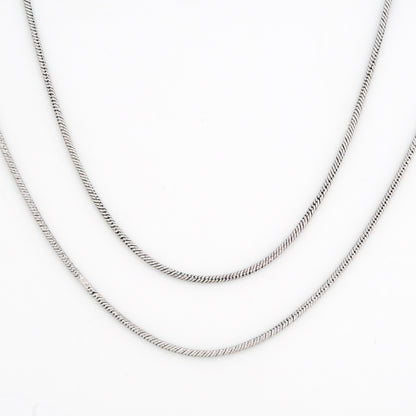 Shimmer Minimal Rhodium Anklet