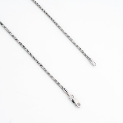 Shimmer Minimal Rhodium Anklet