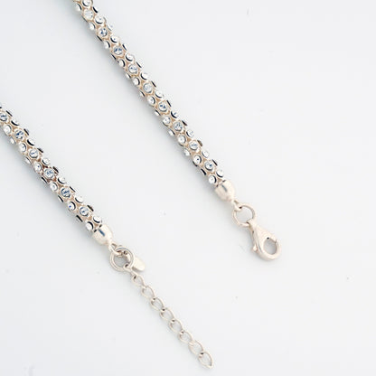 Starlit Zirconia Minimal Anklet