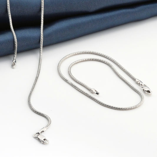 Shimmer Minimal Rhodium Anklet