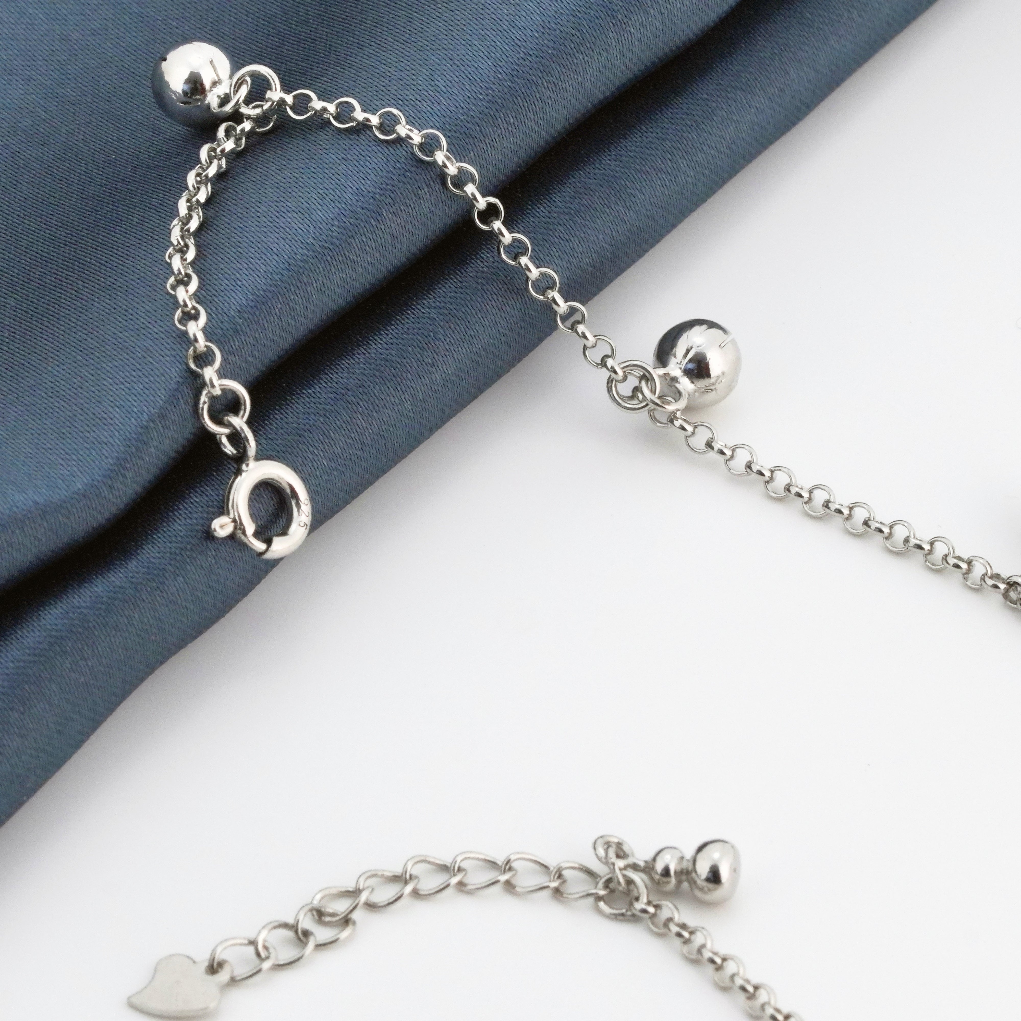 Jingle Rhodium Anklet