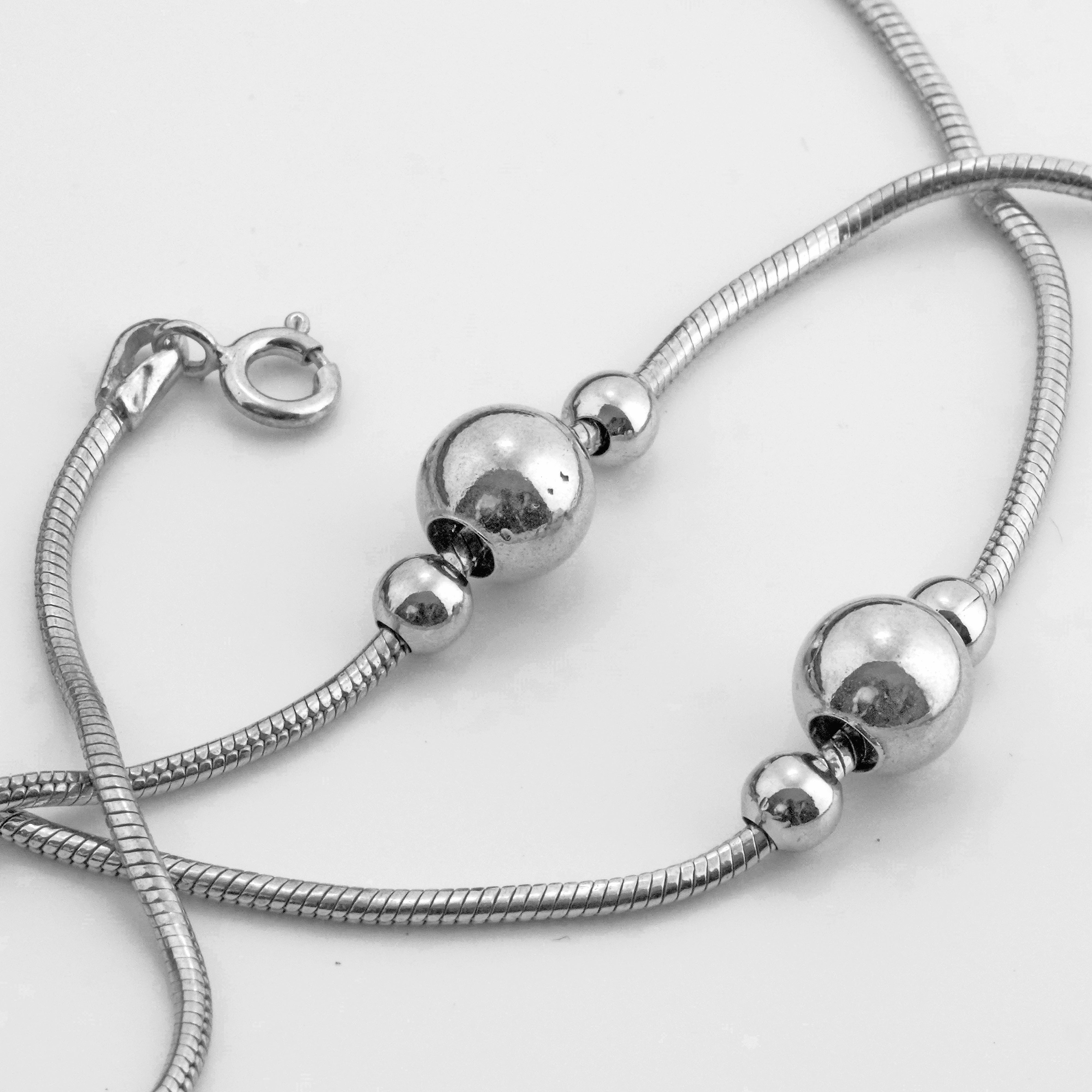 Selene Rhodium Anklet
