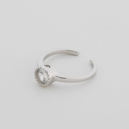 Iversion Rhodium Toe Rings